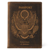 Leather Passport Holder Cover – Travel Wallet with Card Slots, Vintage Passport Case for Men & Women – Cute Organizer for Travel Accessories & Documents