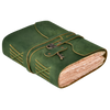 HANDCRAFTED VINTAGE LEATHER JOURNAL WITH ANTIQUE KEY - BOOK OF SHADOWS JOURNAL FOR MEN & WOMEN