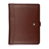 Portfolio Professional Organizer – Carbon Leather Padfolio Resume Folder for A4 Letter Pad with Pen Holder, Business Card Slots & Writing Pad – Ideal for Men & Women