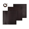 Genuine Leather Sheet - 12''x12'' Cowhide Leather for Crafts - 2mm Thick, Pack of 3 - Square Leather for Tooling, Wallet, Jewellery and DIY Projects