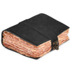 Leather Bound Vintage Journal for Women & Men - Book of Shadows - Lock Closure - 200 Pages of Antique Deckle Edges Handmade Paper