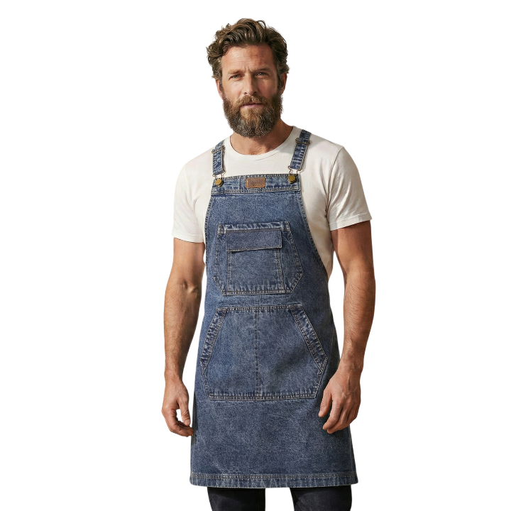 Denim Apron for Men & Women – LIGHTBLUE (M-XXL) – Leather Village