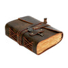Vintage Leather Journal - Book of Shadows - Deckle Edges Paper