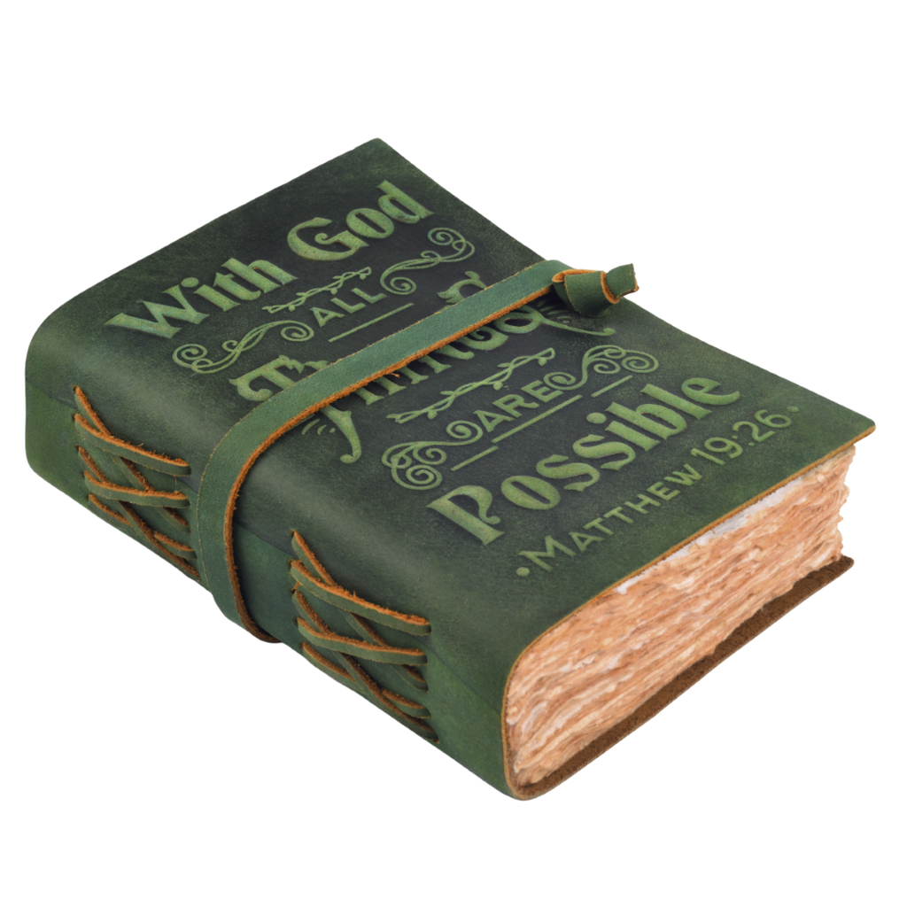 Christian Leather Journal- Green