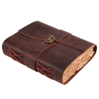 Top Lock Leather Journal - Fuchsia