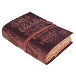 Leather Bound Handmade Christian Bible Journal - Fuchsia