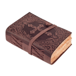 Handmade Christian Cross Embossed Bible Journal - Fuchsia