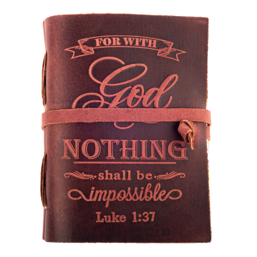 Leather Village fuchsia premium bible study journal book