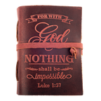 Leather Village fuchsia premium bible study journal book