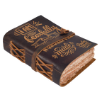 Leather Bound Handmade Christian Bible Journal - Brown