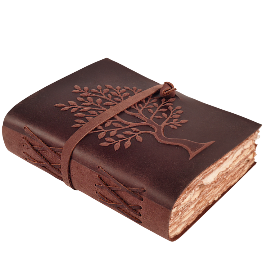 Fuchsia Tree of Life Journal Leather Village