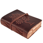 Fuchsia Tree of Life Journal Leather Village