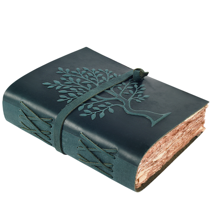Turquoise Tree of Life Journal Leather Village