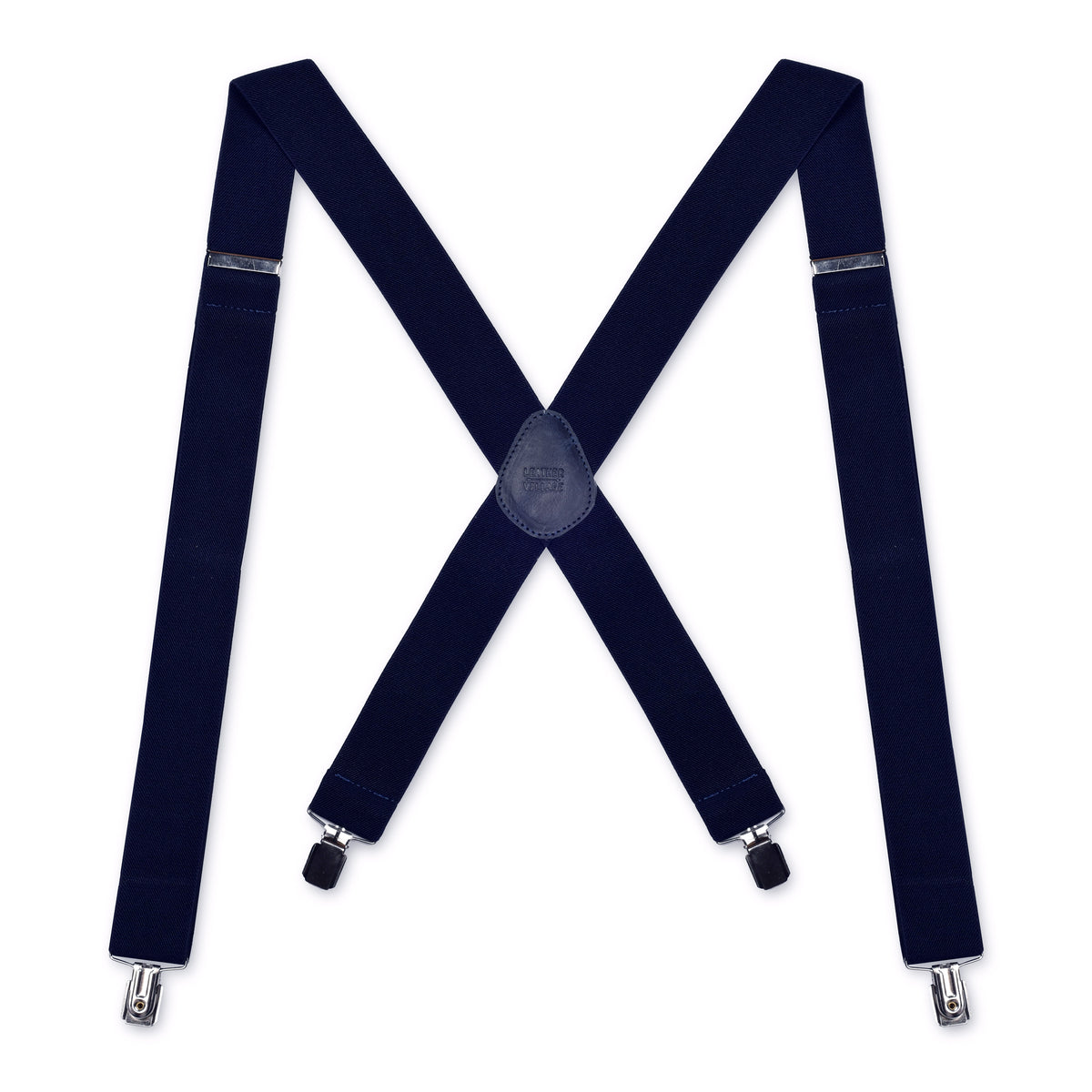 LEATHER VILLAGE Adjustable Suspenders for Men & Women X-Back Elastic Braces with Strong Clips, Classic Style for Any Occasion