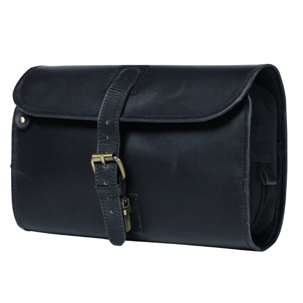 Hanging Toiletry Bag for Travel - Black