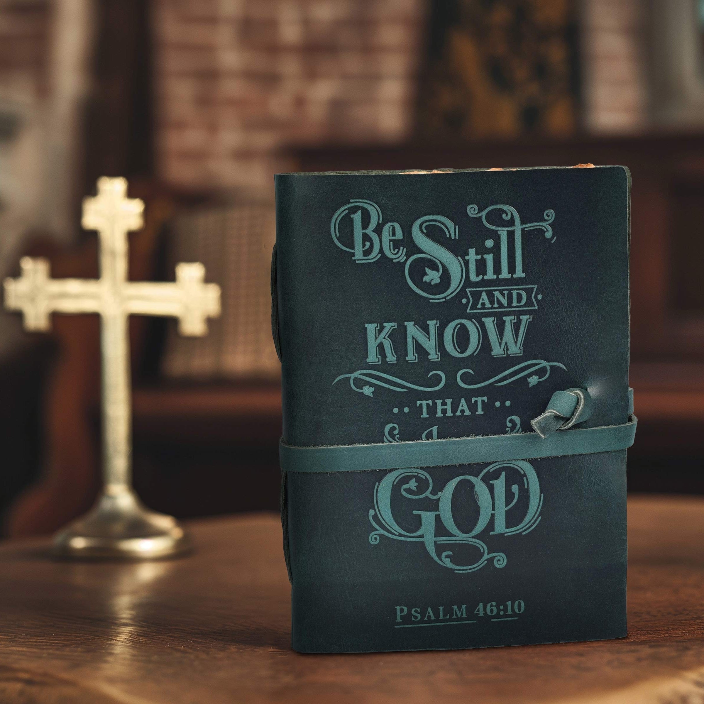 Leather Village elegant leather devotional writing journal