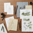 Leather Village white archival quality watercolor paper sheets
