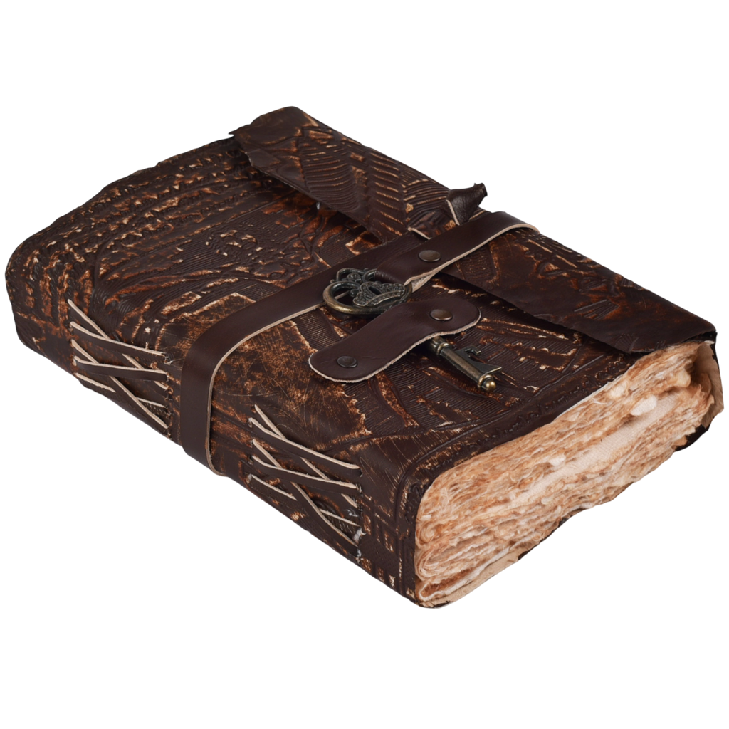 Gothic Journal- Brown Leather Village