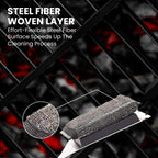 Grill Scrubber for Barbecue with Replaceable Scrubber Head Dhampooh