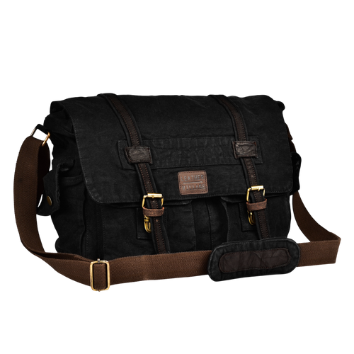 Leather Village canvas messenger shoulder bag for laptop