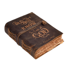 Bible Journal- Distressed Brown Leather Village