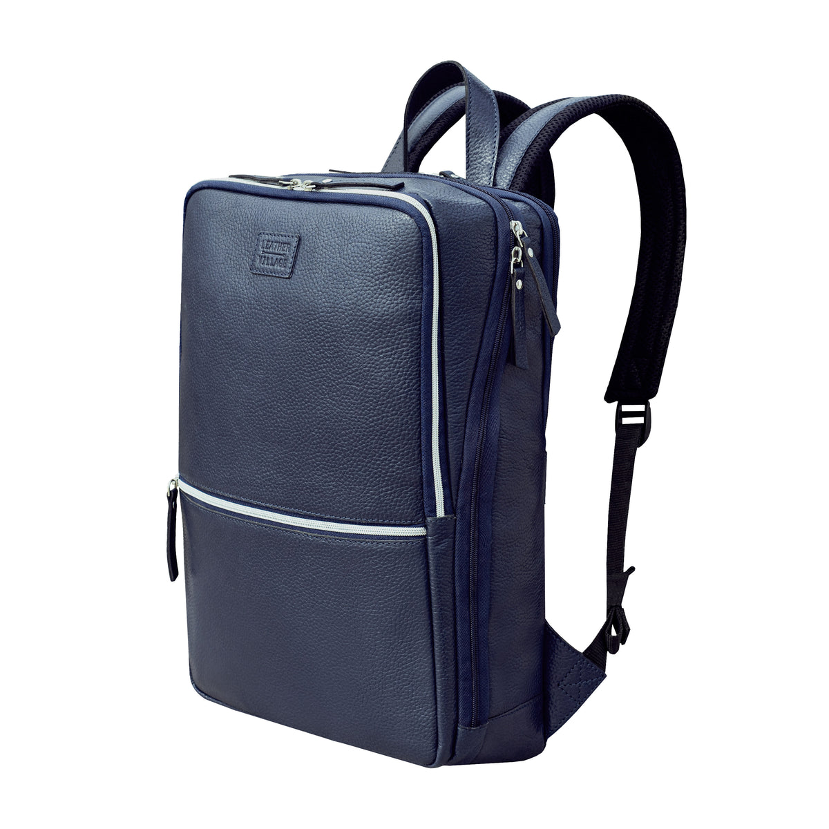 LEATHER VILLAGE Leather Backpack for Men & Women– 16.1" Handmade Vintage Daypack Laptop Bag for Work, Travel, Office & School