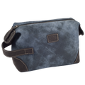 lether Village Blue Leather Dopp Kit for Travel and Grooming Essentials Organization
