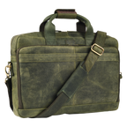 Leather Laptop Messenger Briefcase Bag - OLIVE Leather Village