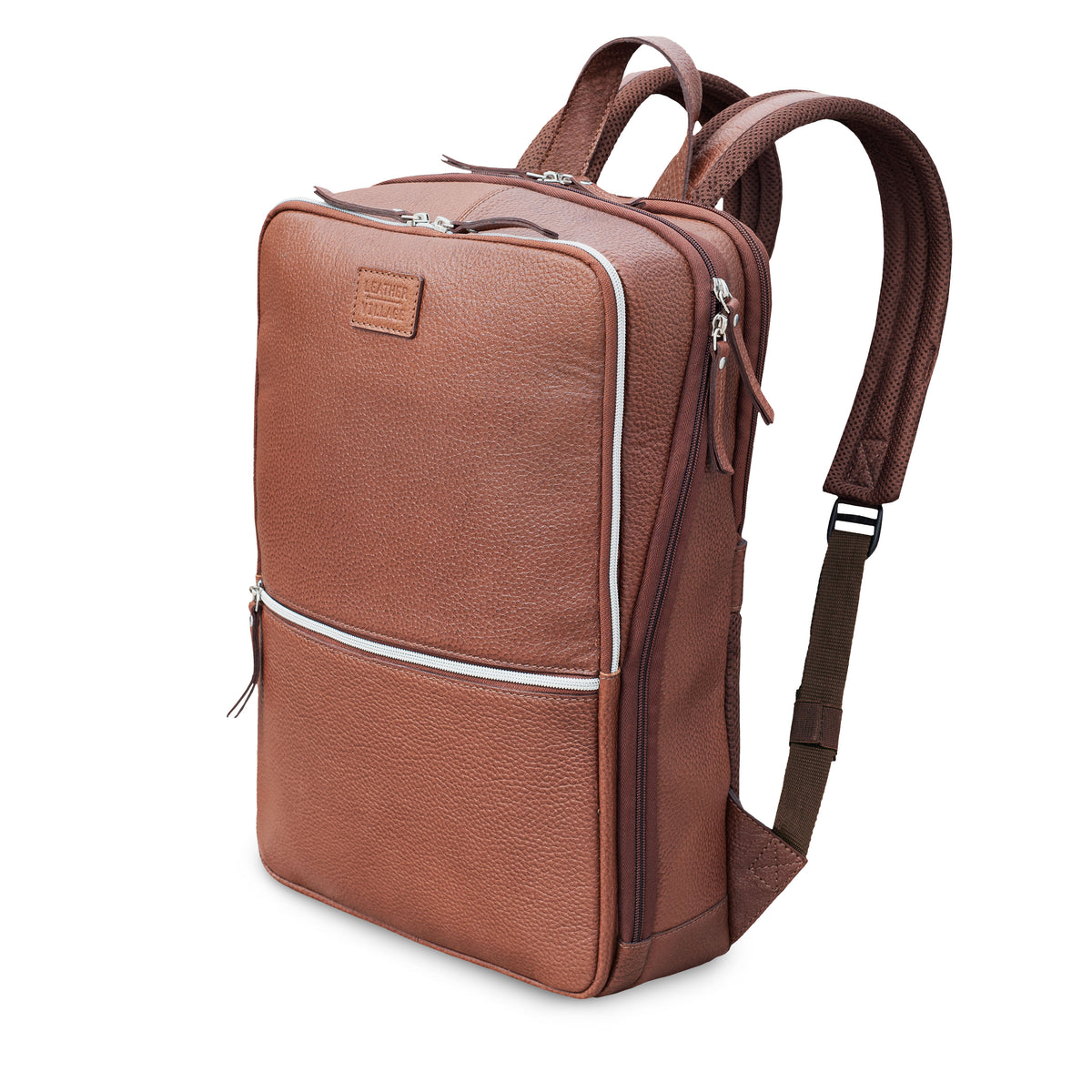 LEATHER VILLAGE Leather Backpack for Men & Women– 16.1" Handmade Vintage Daypack Laptop Bag for Work, Travel, Office & School
