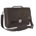 Leather Messenger Bag for Men & Women - Dark Brown