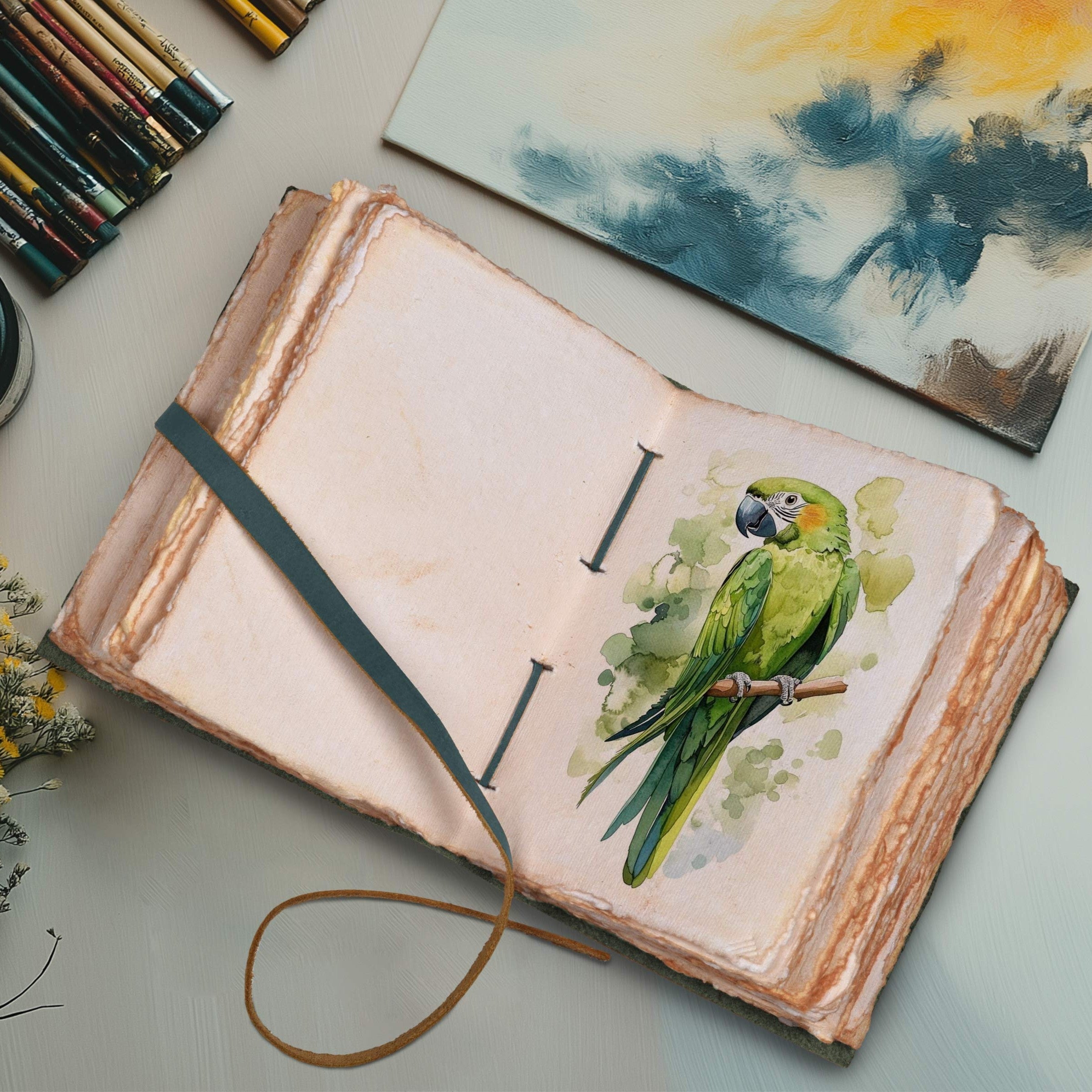 Leather Village soft leather scripture journal book