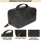 Leather Travel Cosmetic Bag for Women