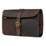 Hanging Toiletry Bag for Travel - Brown