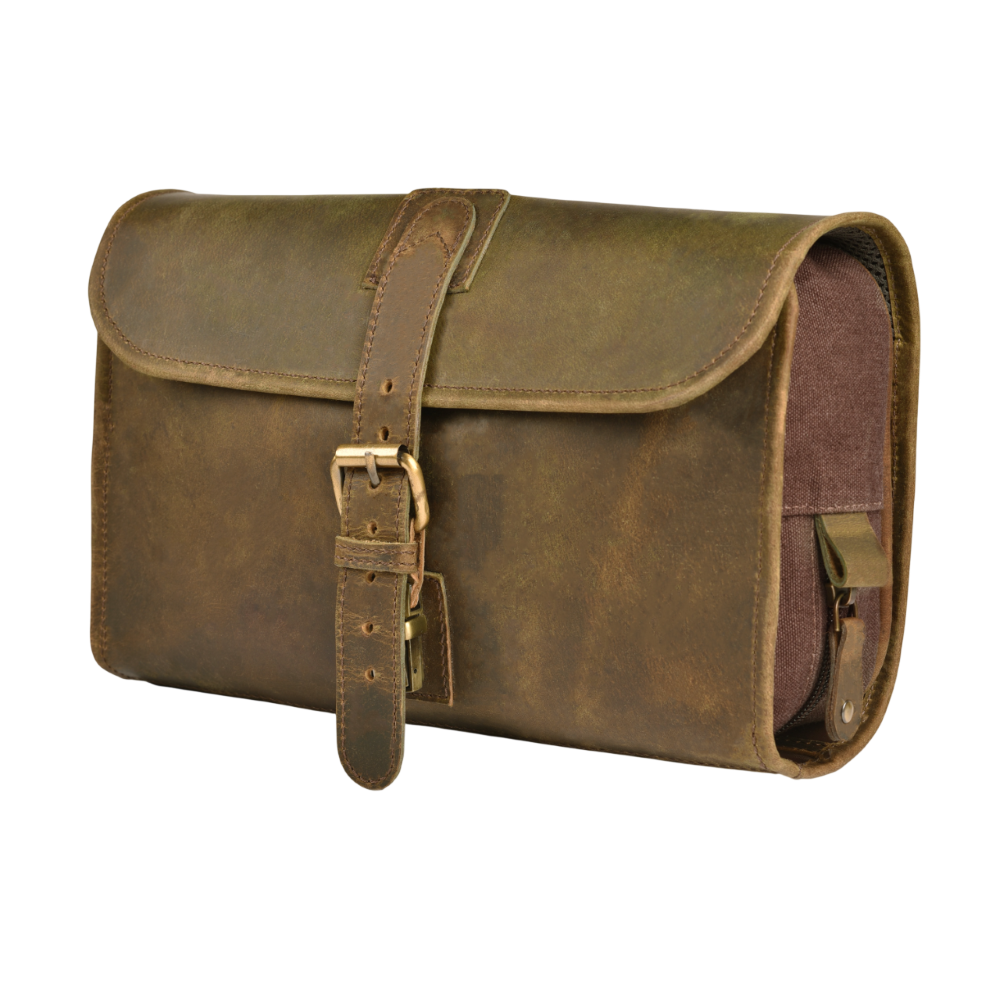 Hanging Toiletry Bag for Travel - Mud Brown