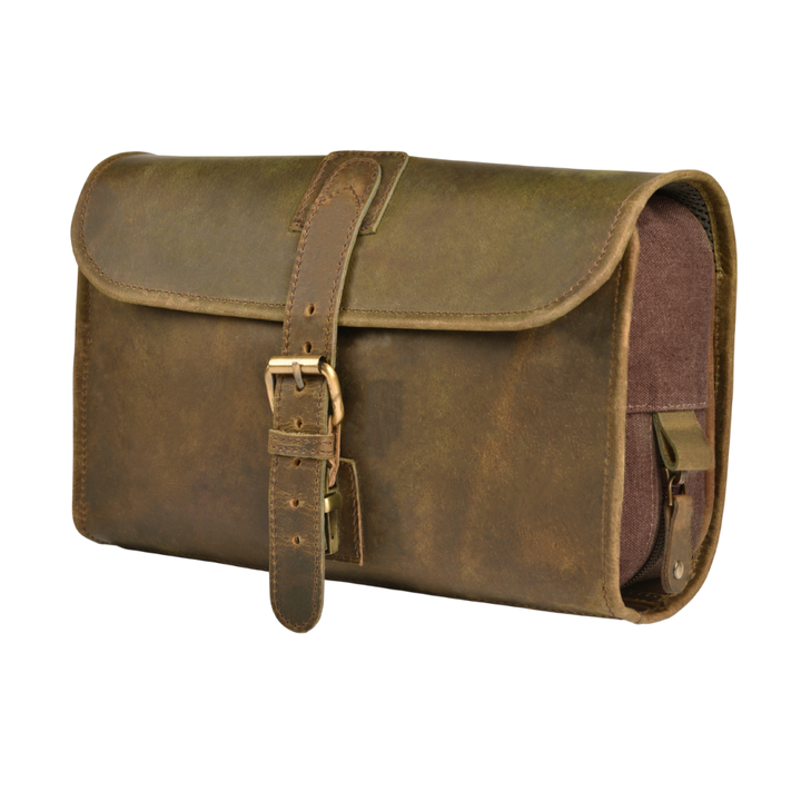 Hanging Toiletry Bag for Travel - Mud Brown