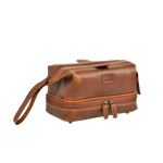 Tan Leather Dopp Kit – Travel Toiletry Bag