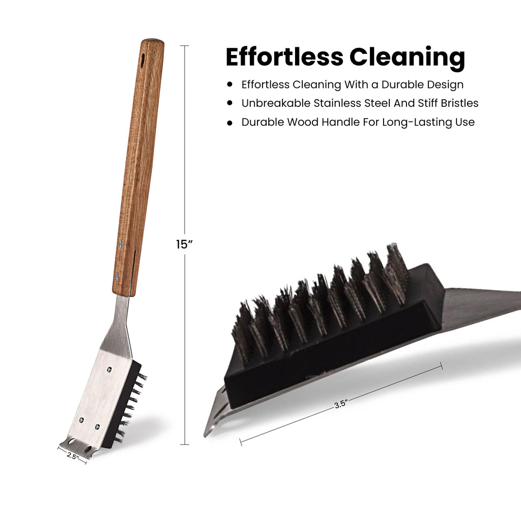 Grill Brush and Scraper for Barbecue Dhampooh
