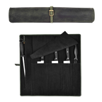 Leather Village professional leather chef knife roll pouch