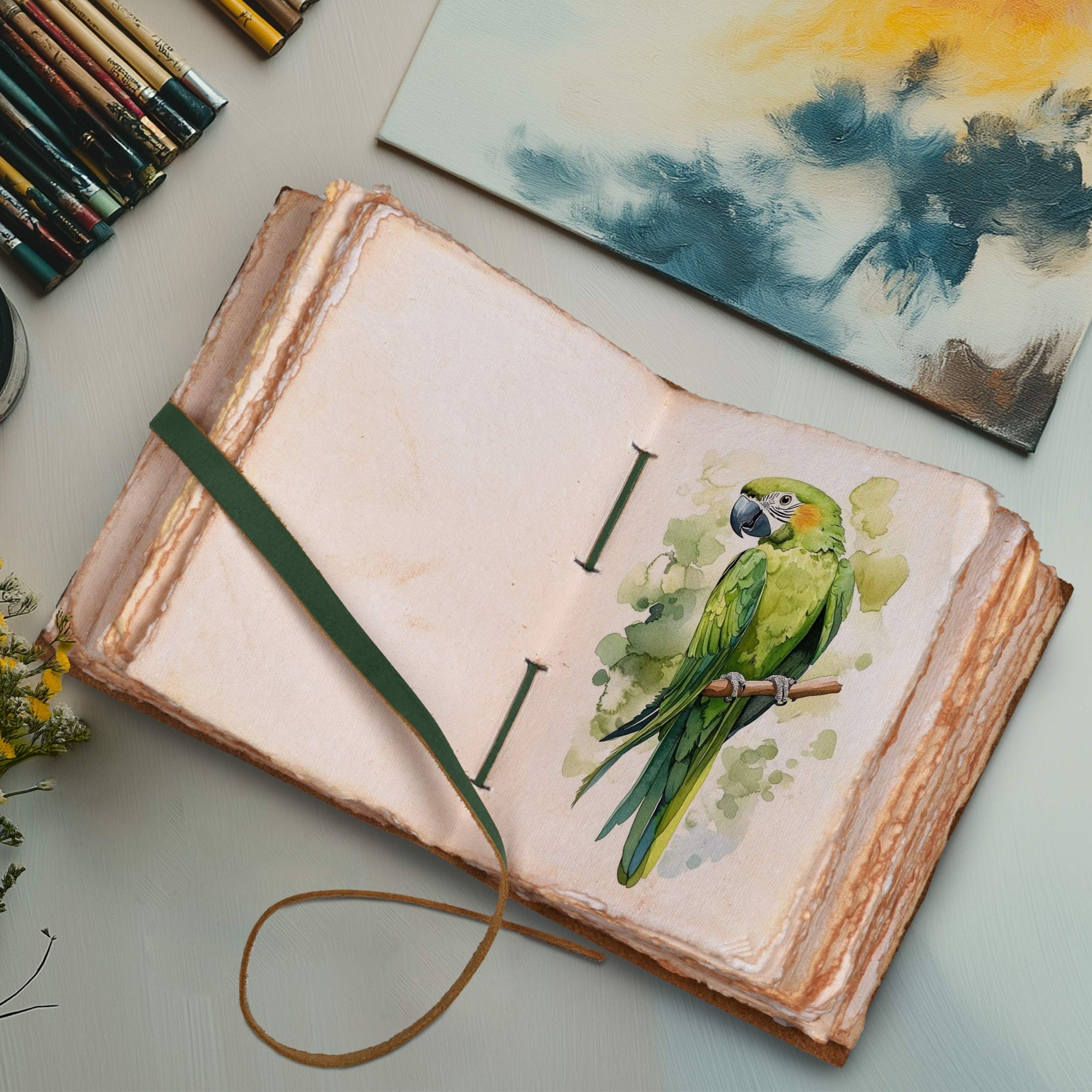 Leather Village soft leather scripture journal book