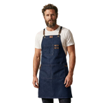 Canvas Cross-Back Work Apron for Men - Blue
