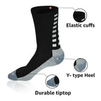 Athletic Socks - Pair of 6 - Black