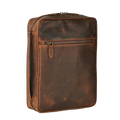 Distressed Brown Leather Bible Cover with Zipper - Protective Bible Case Leather Village