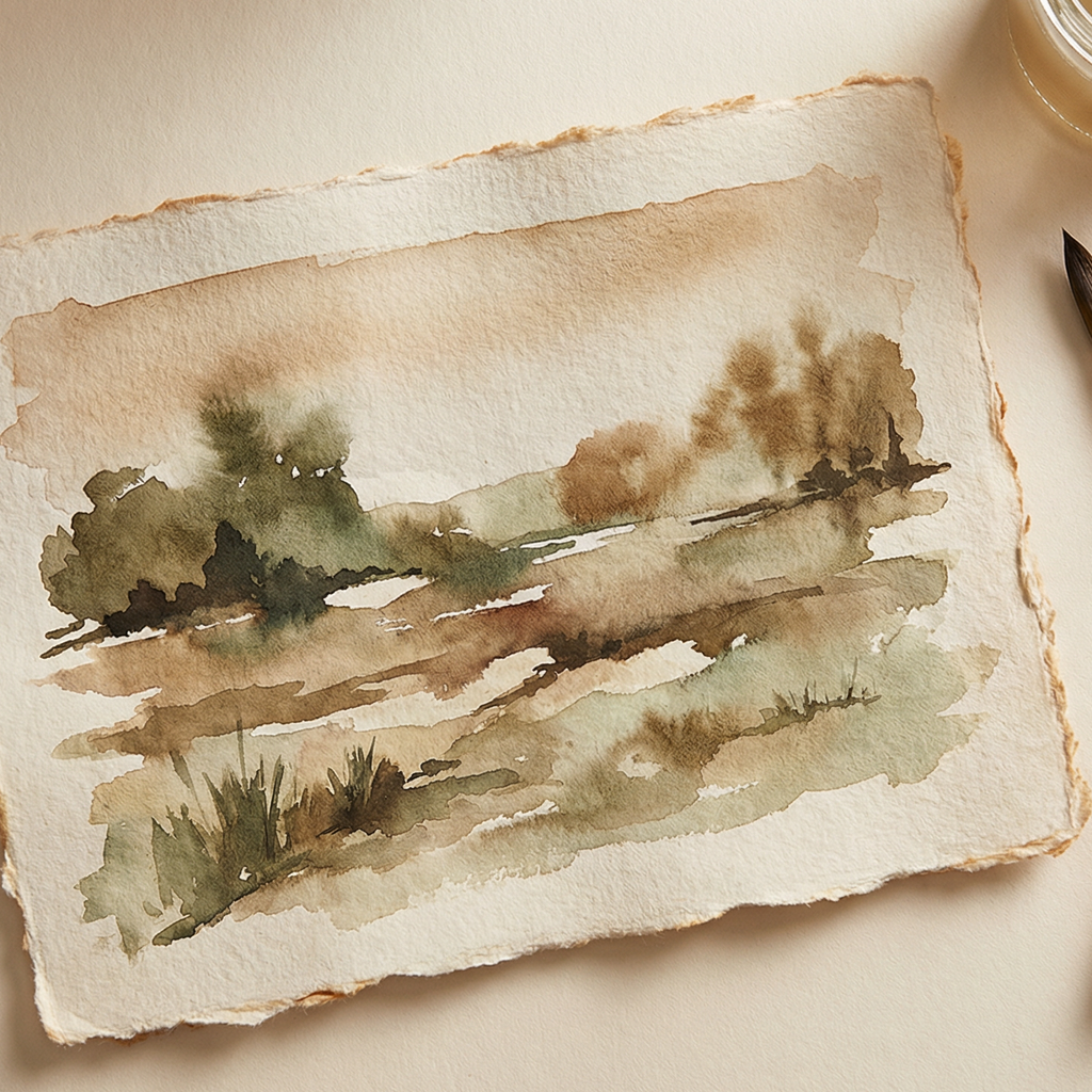 Handmade Watercolor Paper - Vintage | 20 Sheets