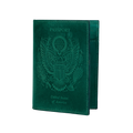 Leather Village green leather passport holder cover travel wallet