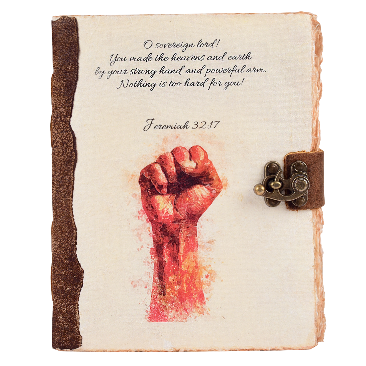 Jeremiah 32:17 Leather Journal