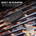 Grill Scrubber for Barbecue with Replaceable Scrubber Head Dhampooh