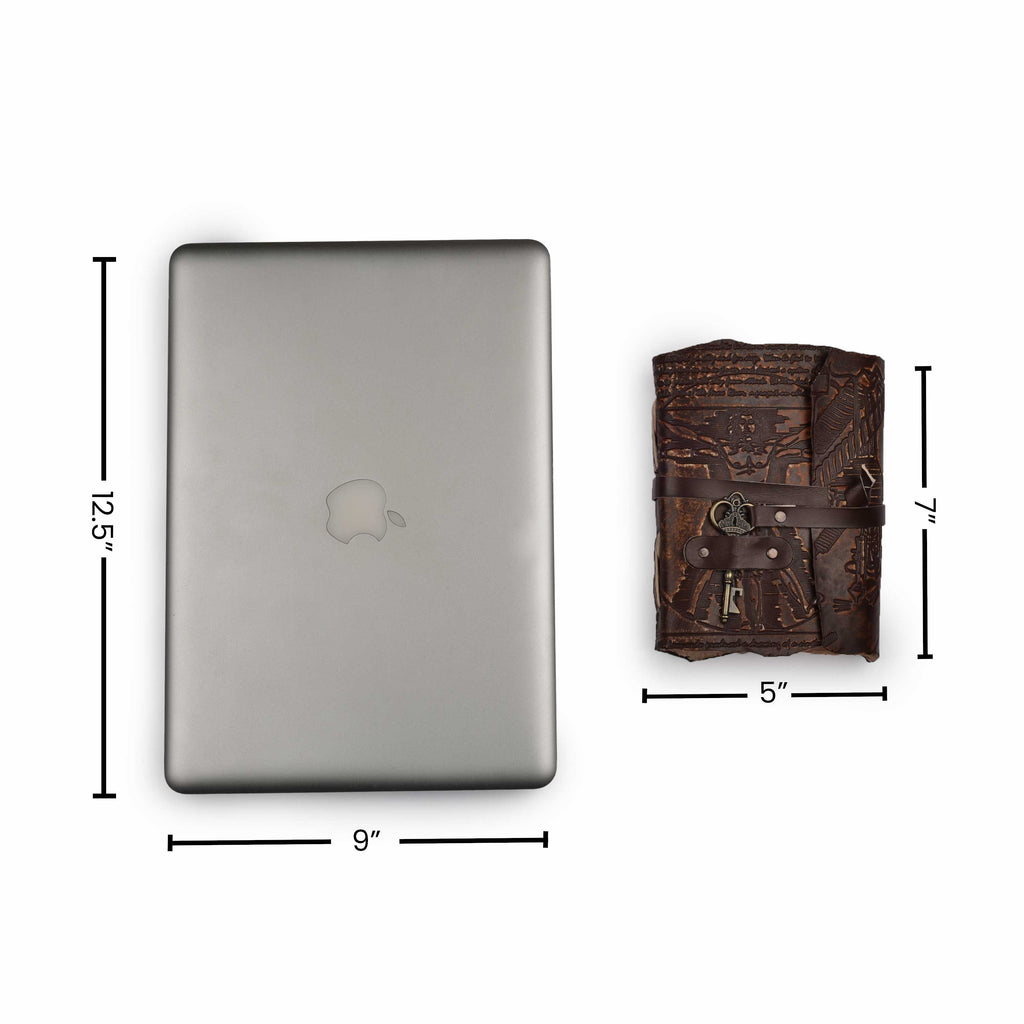 Gothic Journal- Brown Leather Village