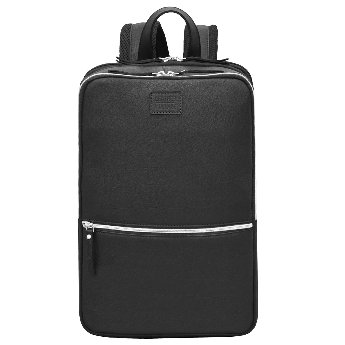 LEATHER VILLAGE Leather Backpack for Men & Women– 16.1" Handmade Vintage Daypack Laptop Bag for Work, Travel, Office & School