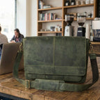 Leather Village vintage style genuine leather messenger bag