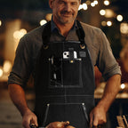 Black Leather Tool Apron Leather Village